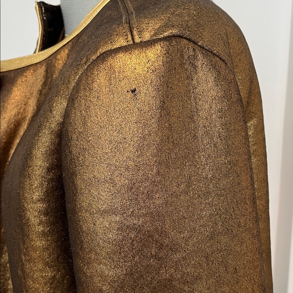 TOCCIN Metallic Bronze Teddy-Pocket Jacket - Picture 5 of 5